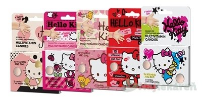 E-shop Vieste Multivitamín Hello Kitty + tetovanie BOX, 12 ks