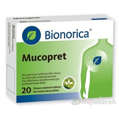 Mucopret proti kašľu, na vykašliavanie 20 tbl