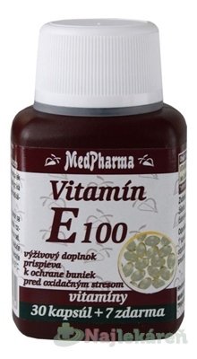 E-shop MedPharma VITAMÍN E 100 37cps