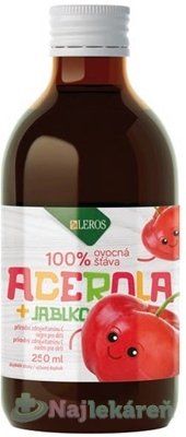 E-shop LEROS Baby šťava ACEROLA + JABLKO 250 ml