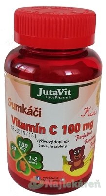 E-shop JutaVit Gumkáči Vitamín C 100 mg Kids, 60 ks