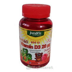 JutaVit Gumkáči Vitamín D3 20 µg Kids, 60 ks