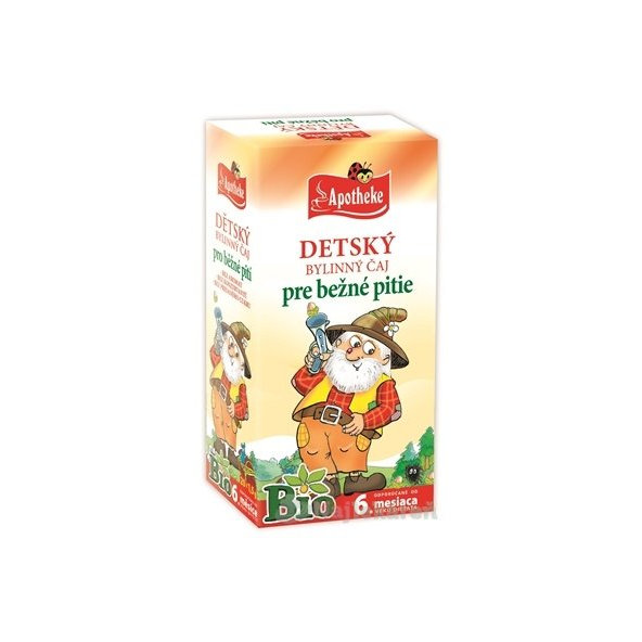 APOTHEKE BIO DETSKÝ BYLINNÝ ČAJ pre bežné pitie, 20x1,5g