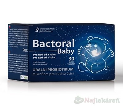 BACTORAL BABY prášok vo vrecúškach, k doplneniu mikroflóry, 30 ks