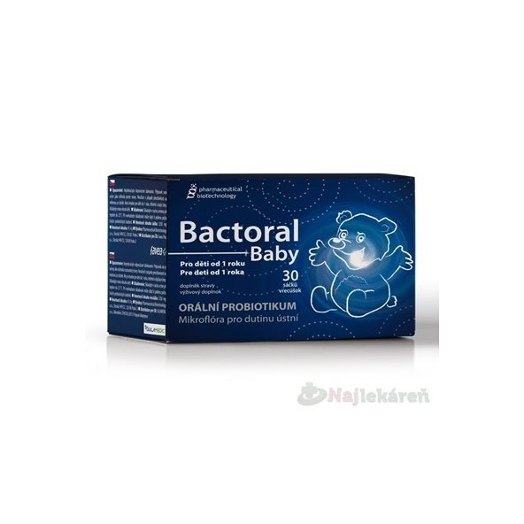 BACTORAL BABY prášok vo vrecúškach, k doplneniu mikroflóry, 30 ks