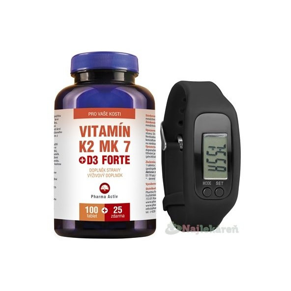 Pharma Activ Vitamín K2 MK 7 + D3 FORTE