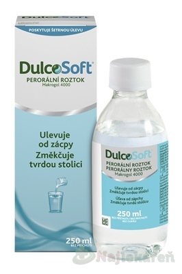 E-shop DulcoSoft perorálny roztok na liečbu zápchy a na zmäkčenie tvrdej stolice 250 ml