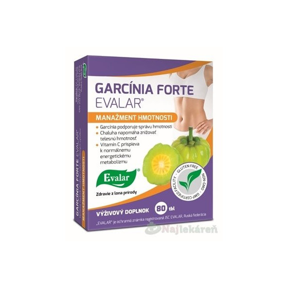 Evalar GARCÍNIA FORTE výživový doplnok, 80ks