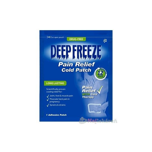 Deep Freeze Pain Relief Cold Patch chladivá náplasť na bolesť  1ks
