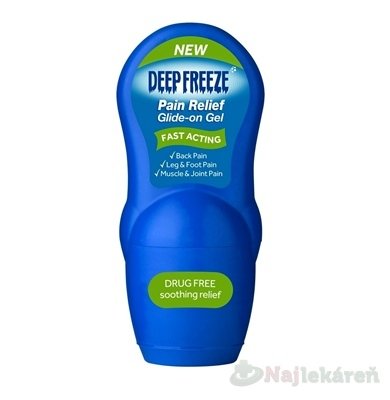 E-shop Deep Freeze Pain Relief Glide-On Gel chladivý gél na bolesť svalov a kĺbov 50 g