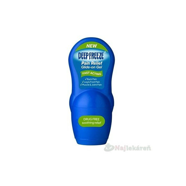 Deep Freeze Pain Relief Glide-On Gel chladivý gél na bolesť svalov a kĺbov 50 g