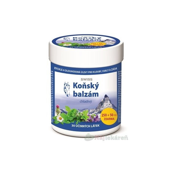 KONSKÝ BALZAM SWISS chladivý proti stuhnutým kĺbom 300 ml