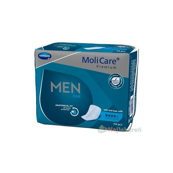 MoliCare Premium MEN PAD 4 kvapky inkontinenčné vložky pre mužov 14ks