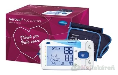 Veroval Duo Control tlakomer + sieťový adaptér darčekové balenie