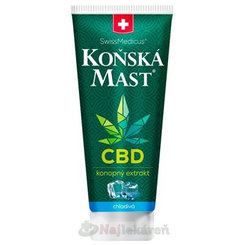 SwissMedicus KONSKÁ MASŤ s CBD chladivá na kĺby a šľachy 200 ml