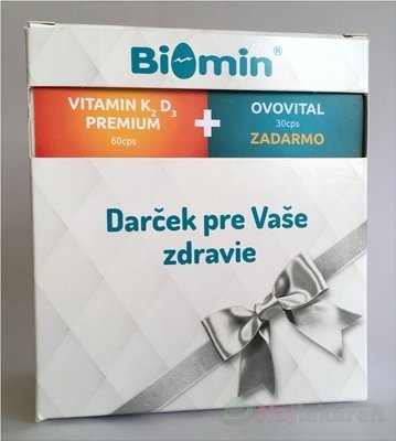 E-shop BIOMIN VITAMIN K2 D3 PREMIUM darčekové balenie