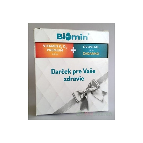 BIOMIN VITAMIN K2 D3 PREMIUM darčekové balenie