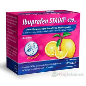 Ibuprofen STADA 400 mg na bolesť a horúčku 20 vrecúšok