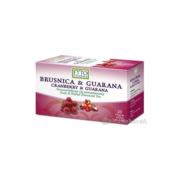 FYTO BRUSNICA & GUARANA ovocno-bylinný čaj, 20x2g