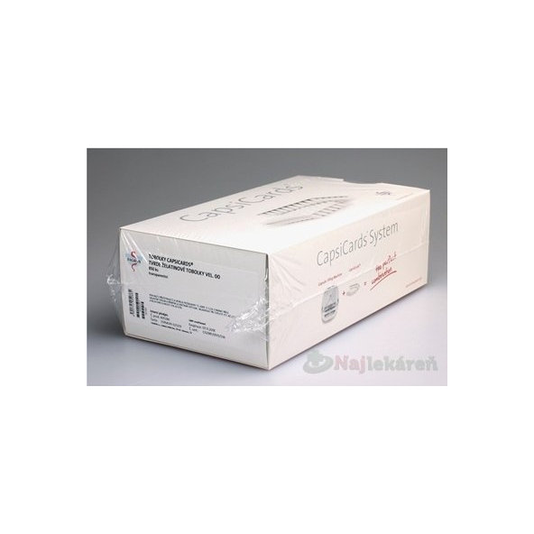 FAGRON CapsiCards žel. kapsule vel´. 00 transparentné 850 ks kartón