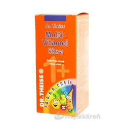 Dr. Theiss MULTI-VITAMOL ŠŤAVA 1+ , 200 ml