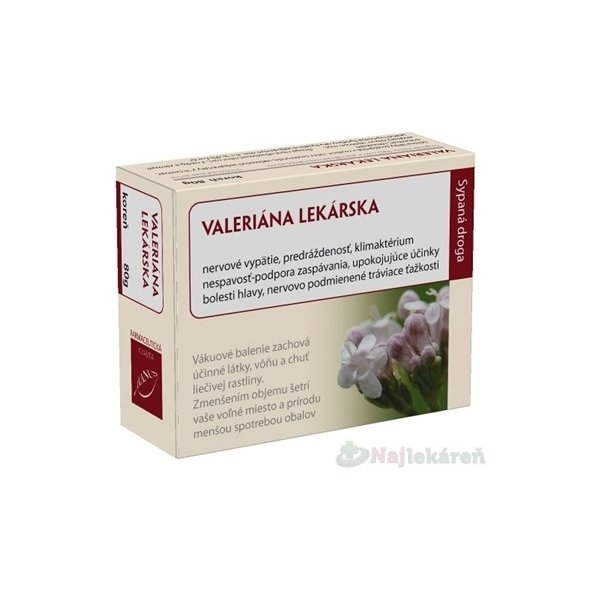 HANUS VALERIÁNA LEKÁRSKA koreň, 80g