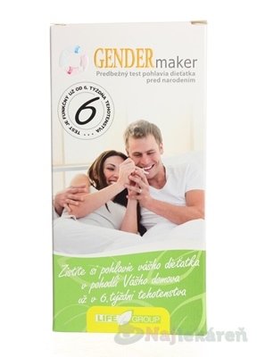 E-shop GENDERmaker - predbežný test pohlavia 1ks