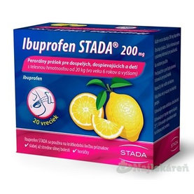 Ibuprofen STADA 200 mg  na bolesť a horúčku 20 vrecúšok