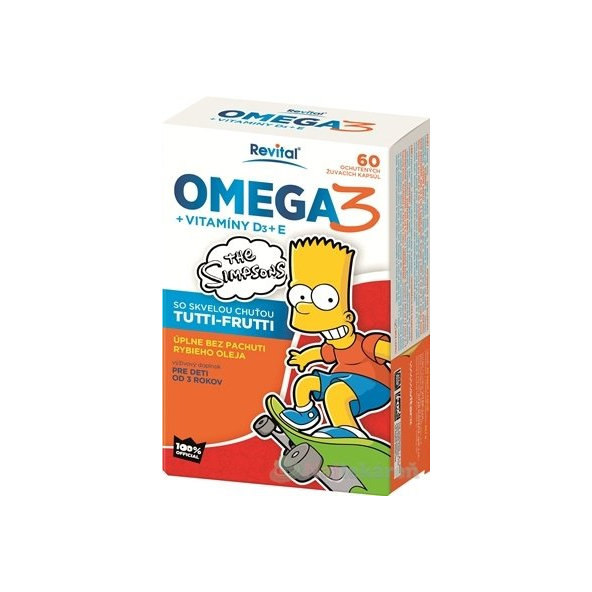 Revital OMEGA 3 + VITAMÍNY D3 + E The Simpsons 1x60 ks