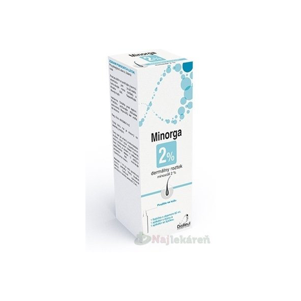 Minorga 2 % dermálny roztok