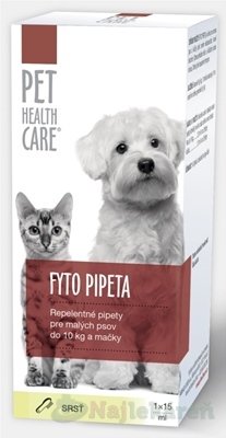 E-shop PET HEALTH CARE FYTO PIPETA pre malých psov do 10kg a mačky, 15ml