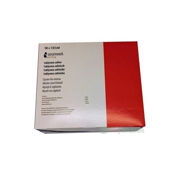 serumwerk Klysma salinická (klyzma) klystír na výplach 10x135ml
