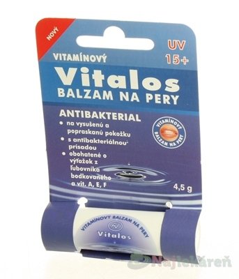 E-shop VITALOS Balzam na pery antibakterial SPF 15