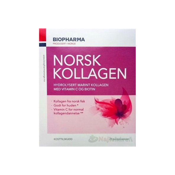 BIOPHARMA NORSK KOLLAGEN prášok vo vrecúškach 25ks