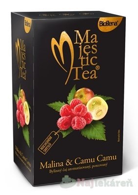 E-shop Biogena Majestic Tea Malina & Camu Camu, bylinný čaj 20x2,5g
