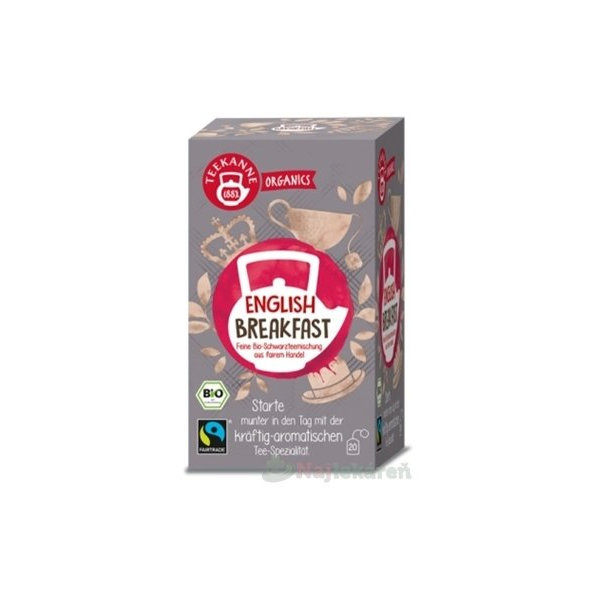 TEEKANNE ORGANICS BIO ENGLISH BREAKFAST, 20x1,75 g