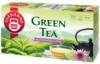 E-shop TEEKANNE GREEN TEA ECHINACEA - LIMETKA, zelený čaj, 20x1,75 g