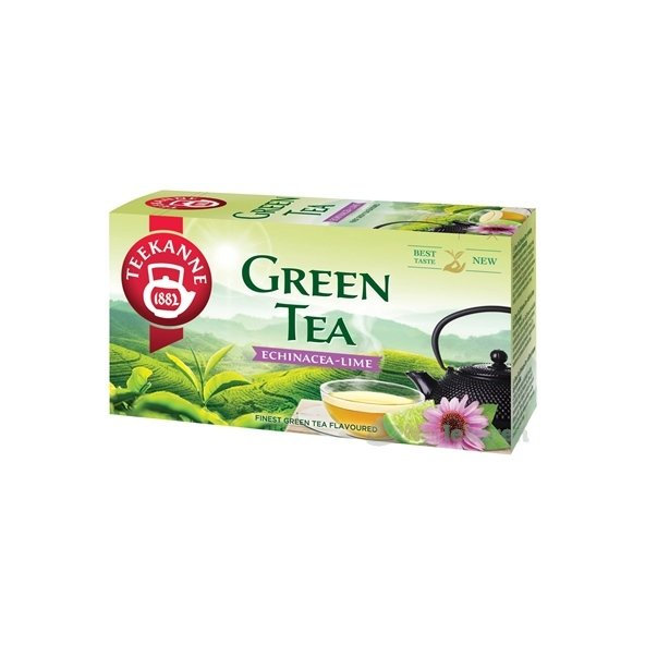 TEEKANNE GREEN TEA ECHINACEA - LIMETKA, zelený čaj, 20x1,75 g