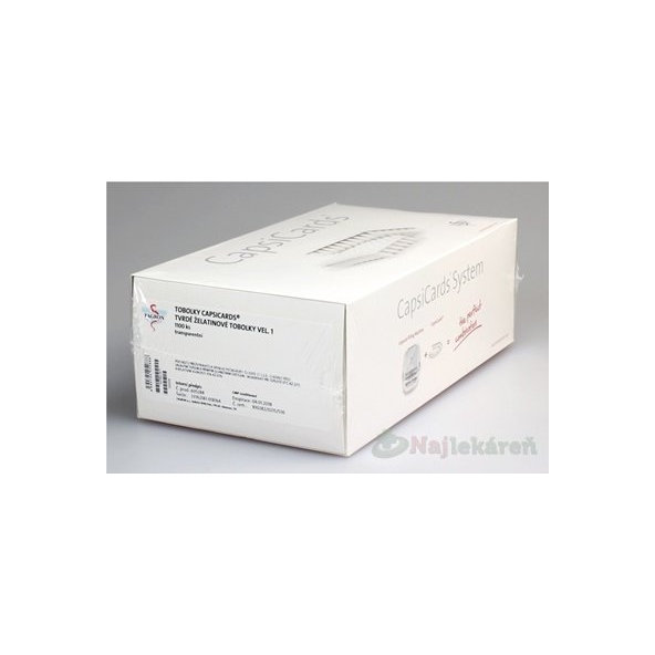 FAGRON  CapsiCards žel. kapsule vel´. 1 transparentné 1100ks kartón
