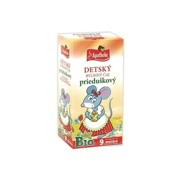 APOTHEKE BIO DETSKÝ bylinný čaj PRIEDUŠKOVÝ, 20x1,5g