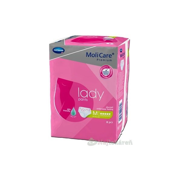 MoliCare Premium lady pants 5 kvapiek M inkontinenčné nohavičky 8ks