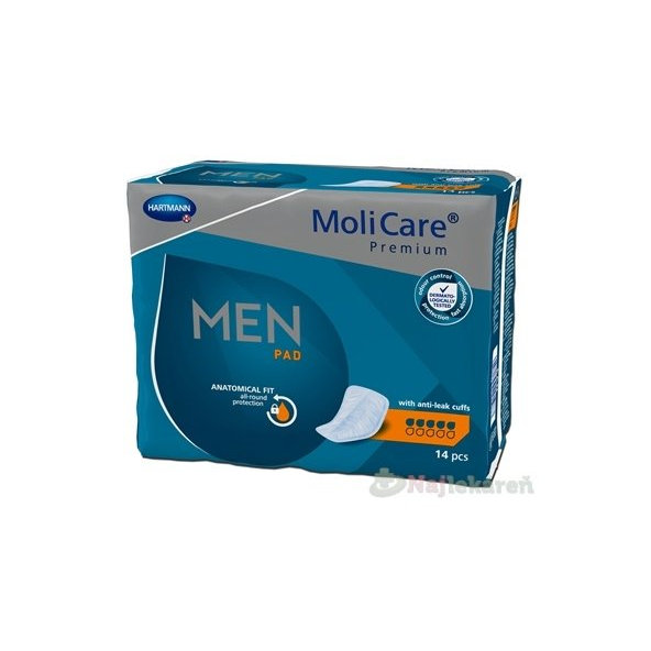 MoliCare Premium MEN PAD 5 kvapiek inkontinenčné vložky pre mužov 14ks
