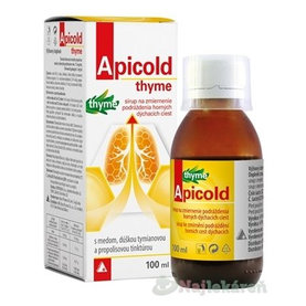 Apicold thyme sirup na vykašliavanie 100 ml