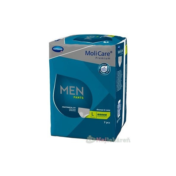 MoliCare Premium MEN PANTS 5 kvapiek L inkontinenčné naťahovacie nohavičky 7ks
