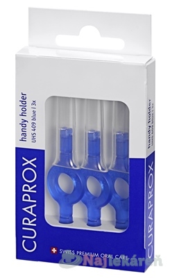 CURAPROX UHS 409 handy holder modrý držiak s krytkou 3 ks kúpite na Najlekaren.eu