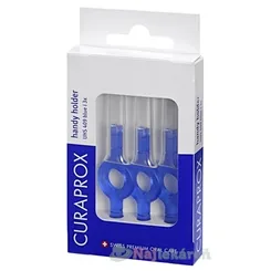 CURAPROX UHS 409 handy holder modrý držiak s krytkou 3 ks