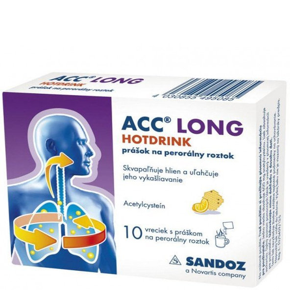 ACC LONG Hotdrink na vykašliavanie 10 vrecúšok