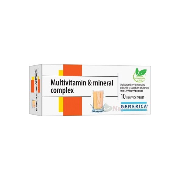 GENERICA Multivitamin & mineral complex, 10 ks