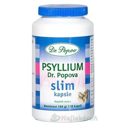 DR. POPOV PSYLLIUM SLIM výživový doplnok, 120ks