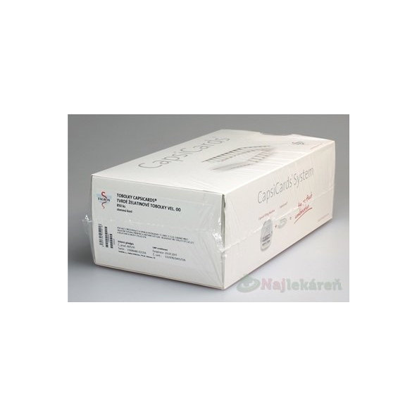 FAGRON CapsiCards žel. kapsule vel´. 00 slonovinové 850 ks kartón